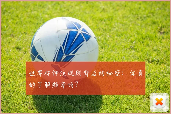 世界杯押注规则背后的秘密:你真的了解赔率吗?