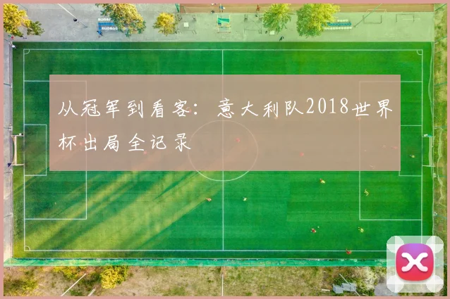 从冠军到看客：意大利队2018世界杯出局全记录
