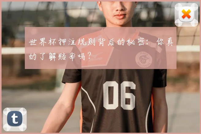 世界杯押注规则背后的秘密:你真的了解赔率吗?